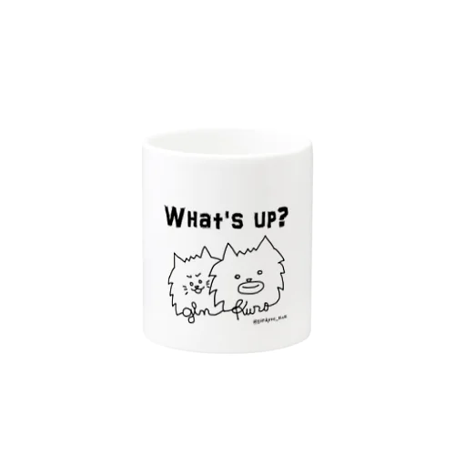 @ginkuro_mam【What's up?】 マグカップ