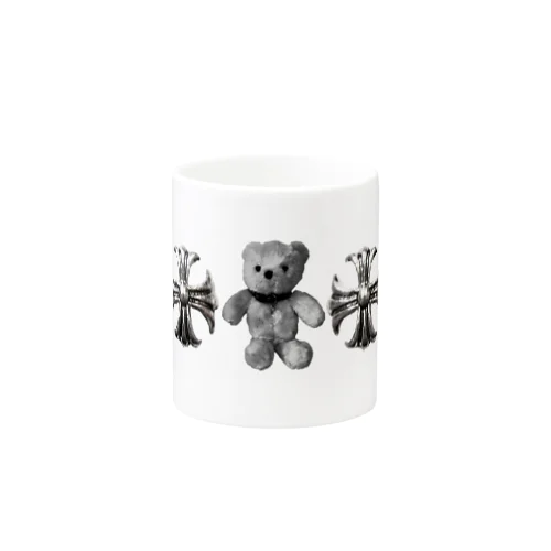 Greek Crosses Teddy - monochrome Mug