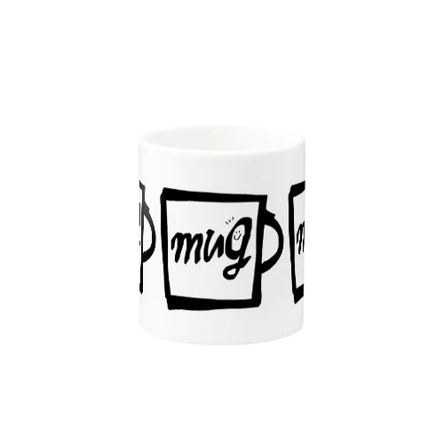 mugのマグカップ（三連モノクロ） マグカップ