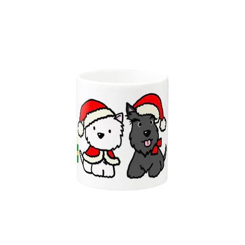 しろいぬルッチー＋くろいぬリア【X’mas限定】 Mug