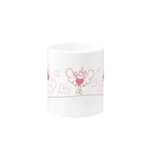 アルファベットエンジェルハートをギュッと Mug