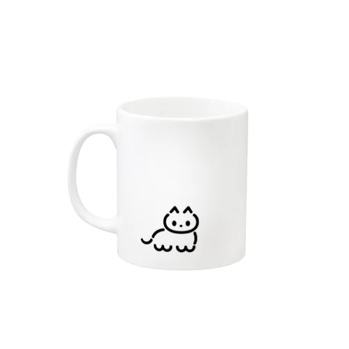 ワニ子と子猫 Mug