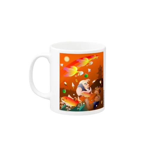 比丘比丘尼密会密漁善図（夕方） Mug