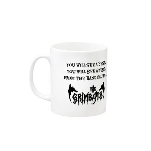 THE GRIMBATS logo-1 EX Black Mug