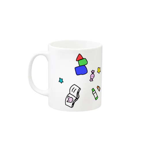 マッタリうさぎとオモチャ(カラー) Mug