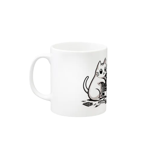 PCクラッシャー猫 Mug