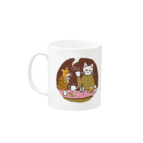 猫の休憩時間 Mug