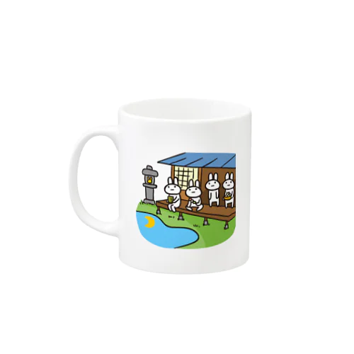 月見と雨宿り Mug