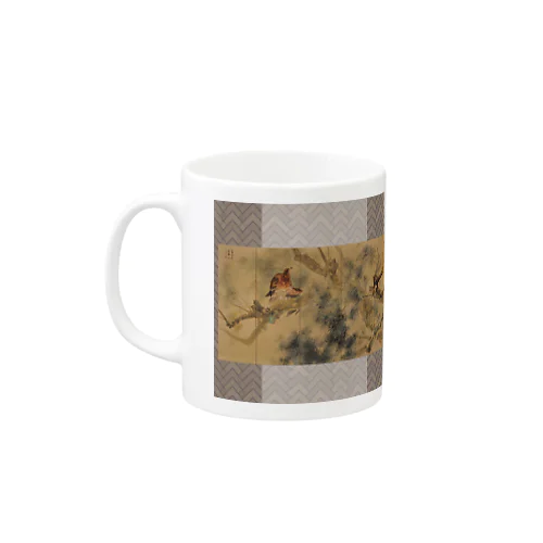 日本画　竹内栖鳳作「雨霽」マグカップ Mug
