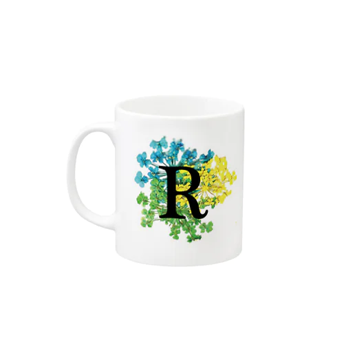 イニシャル「R」(flower) Mug