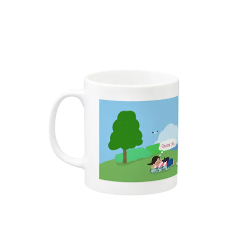 草むらで昼寝 Mug