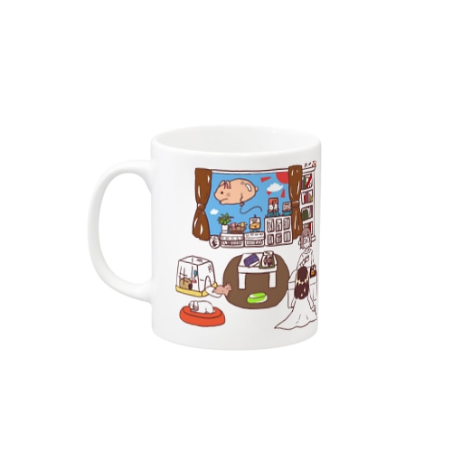 「えほんカフェの日常」マグ Mug