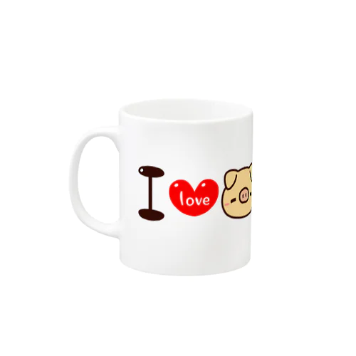 I love ぶぶカップ Mug