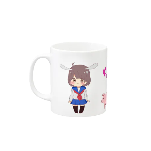 【雪白らぱん】らぱん村の民【マグカップ】 Mug