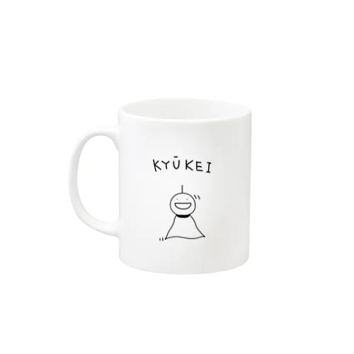 左利き用。働いてるフリ晴れろさん Mug