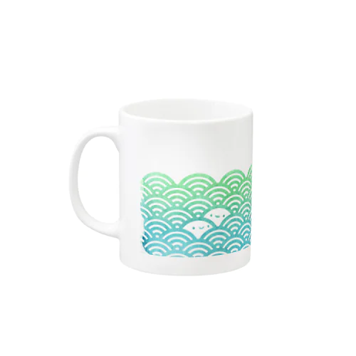 大波小波ざぶーん(・-・) Mug