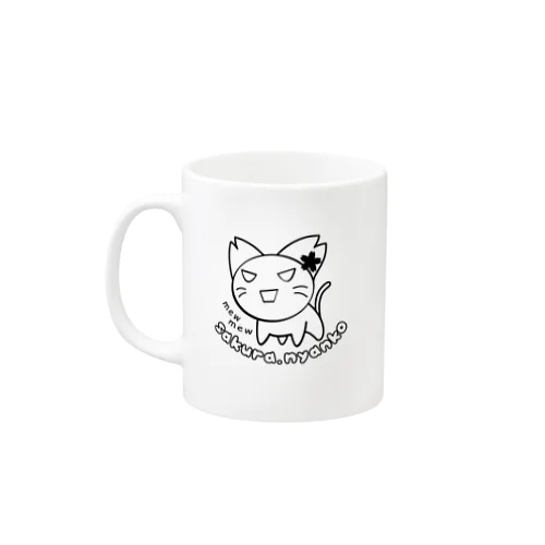 さくらにゃんこ（激おこ） Mug