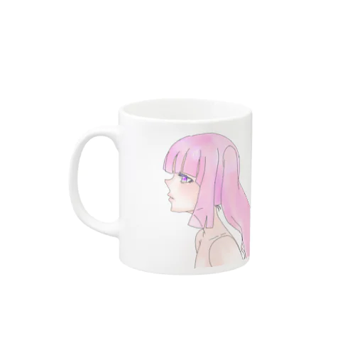 遠くを見つめる Mug