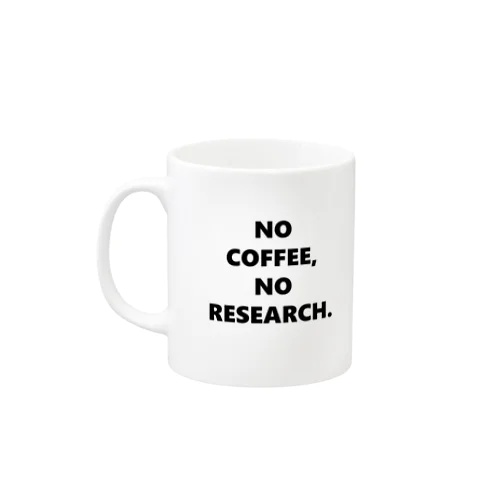 NO COFFEE NO RESEARCH マグカップ