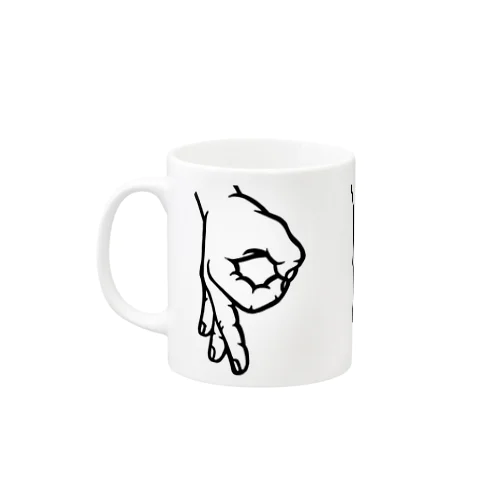 HAND sign 「Ｐ！Ｐ！Ｐ！」マグ Mug