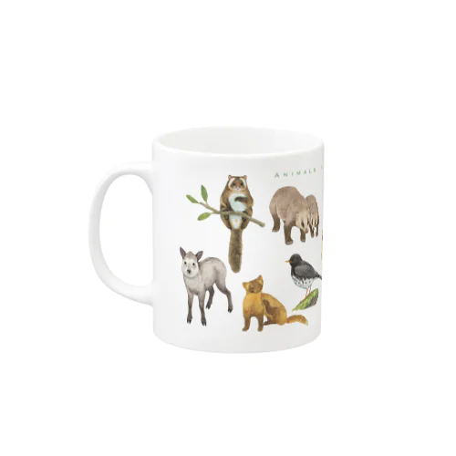 夏の山の動物たち Mug