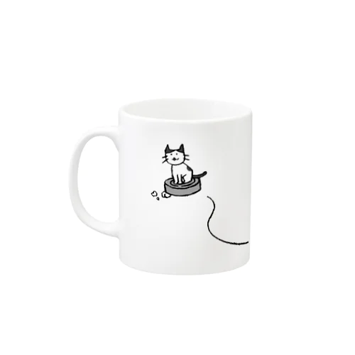 ルンバに乗るネコさま Mug