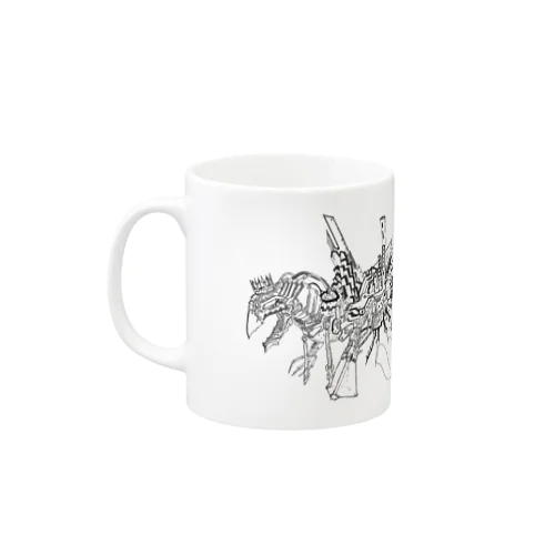 サイバーパンク風機械カラス Mug