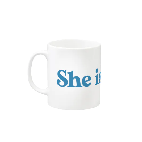 清水くるみ個展「She is naked.」マグカップ Mug