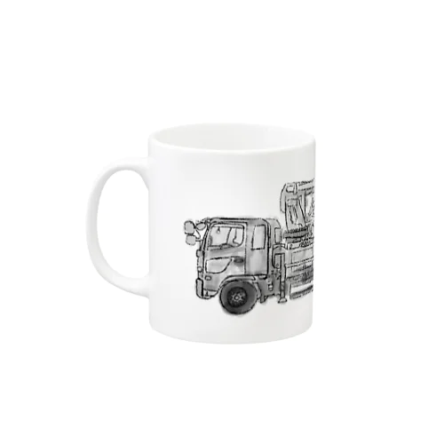  コンクリートポンプ車！その２　モノクロver. Mug