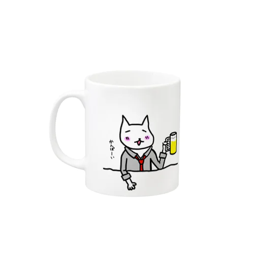 猫のなで肩部下 Mug