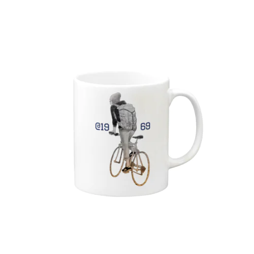 クロスバイクなメガネ女子 Mug