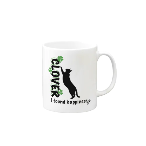 ラッキーな猫 Mug