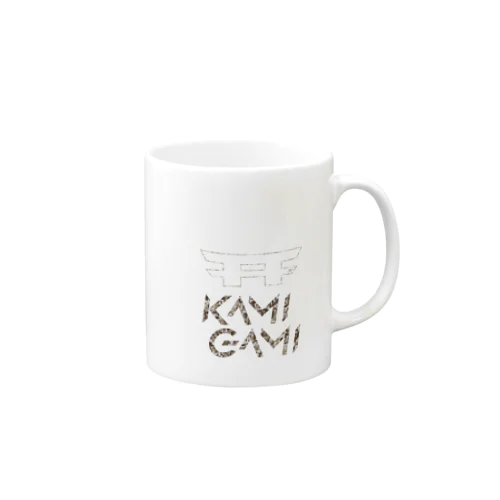 『KAMI-GAMI』logo カモフラ Mug