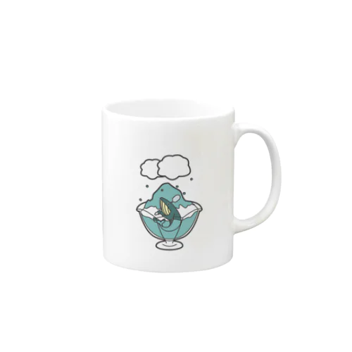 クジラのかき氷 Mug