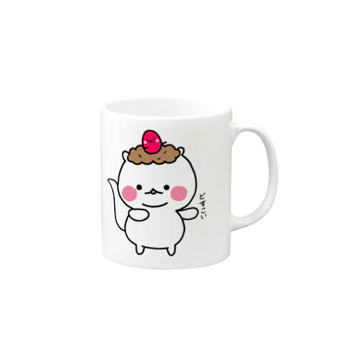 お相撲さん風 もち三郎 Mug