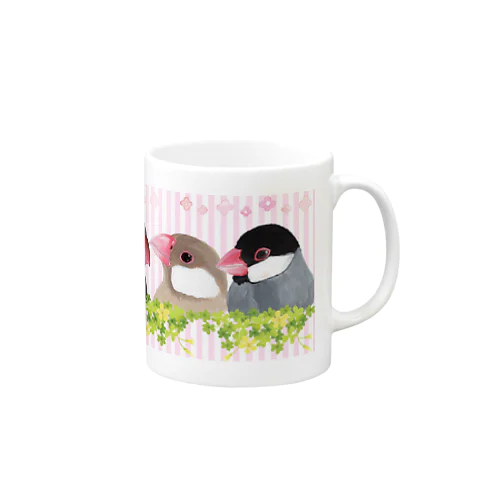 文鳥・ぶんちょ～ず｜スズリ限定デザイン グッズ　Jsparrowava sparrow Mug