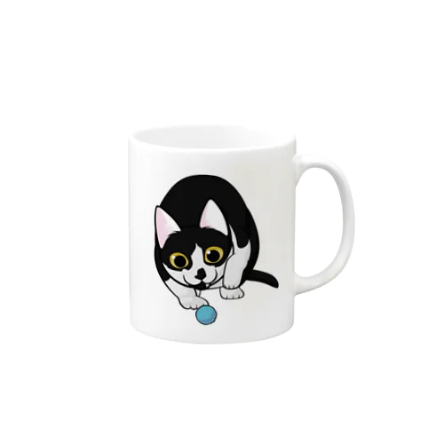 そこそこリアルねこ おもちゃを狙うにゃん02 Mug