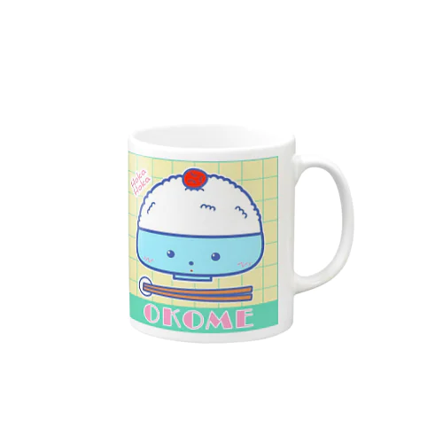 ほかほかOKOMEくん（80年代ファンシー） Mug