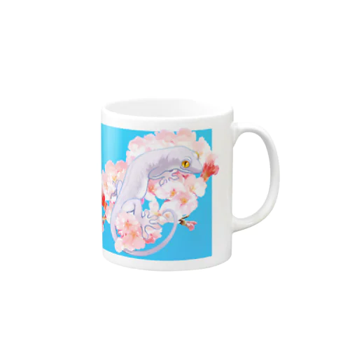 春待ち桜とニホンヤモリ Mug