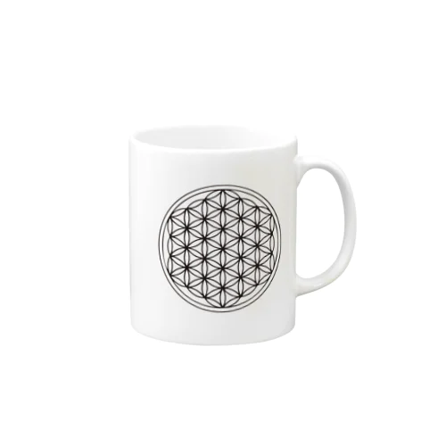 神聖幾何学のフラワーオブライフ (Flower of Life) Mug