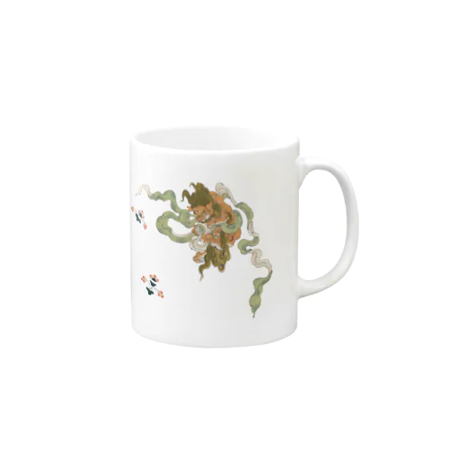 三匹の唐獅子　マグカップ Mug