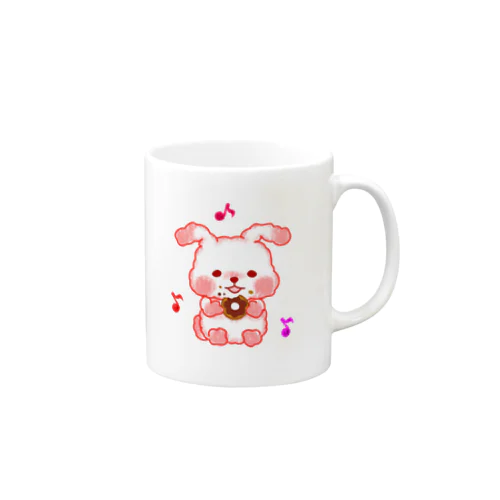 もっちうさぎ　ドーナツもぐもぐ Mug