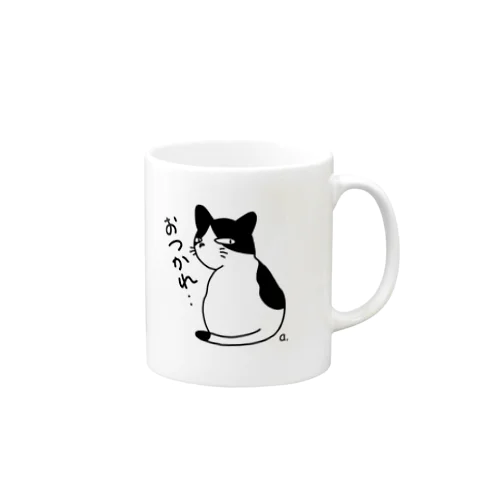 癒しのハチワレ猫さん Mug