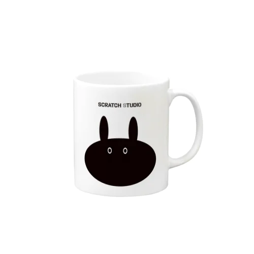 SCRATCH STUDIO『黒うさぎ』マグカップ Mug