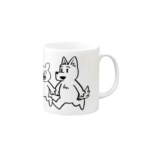 マジオチくんとお友達(白) Mug