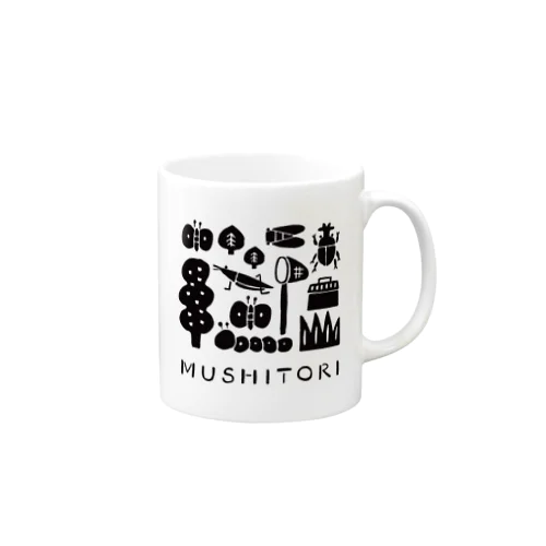 虫とりTシャツ（黒） Mug