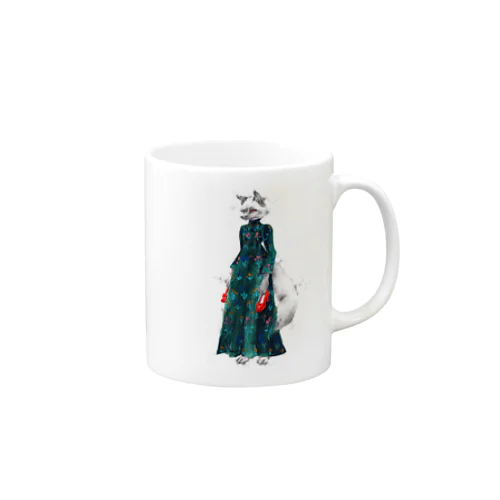 キツネの貴婦人 Mug