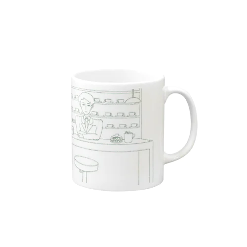 カウンターと六帖先生 Mug