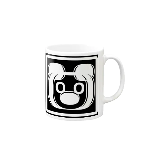 🌈ʕ•ᴥ•ʔ KUMAZUKIN 🌈ʕ•ᴥ•ʔ モノクロバージョン Mug