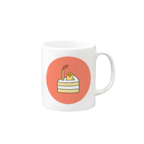 ケーキなトリ(円形ver.) Mug